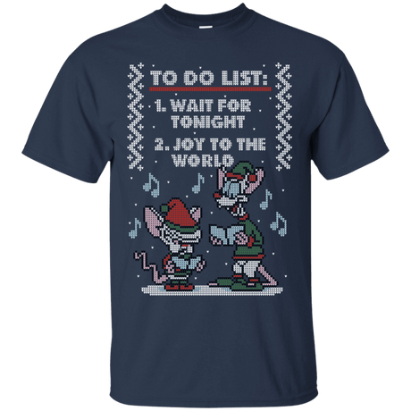 T-Shirts Navy / S Christmas List T-Shirt