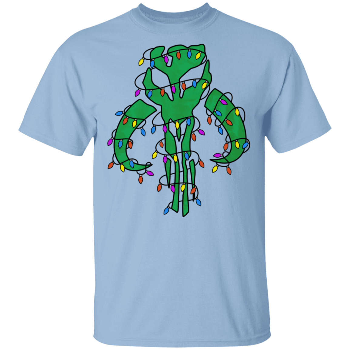 T-Shirts Light Blue / S Christmas Mando T-Shirt