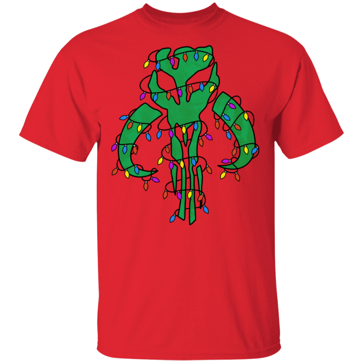 T-Shirts Red / S Christmas Mando T-Shirt