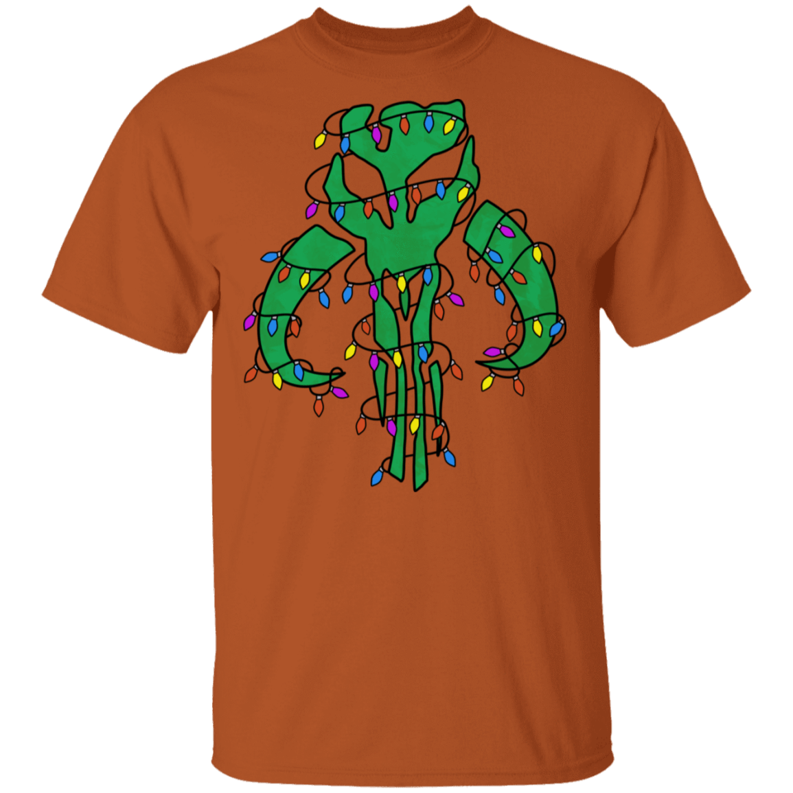 T-Shirts Texas Orange / S Christmas Mando T-Shirt
