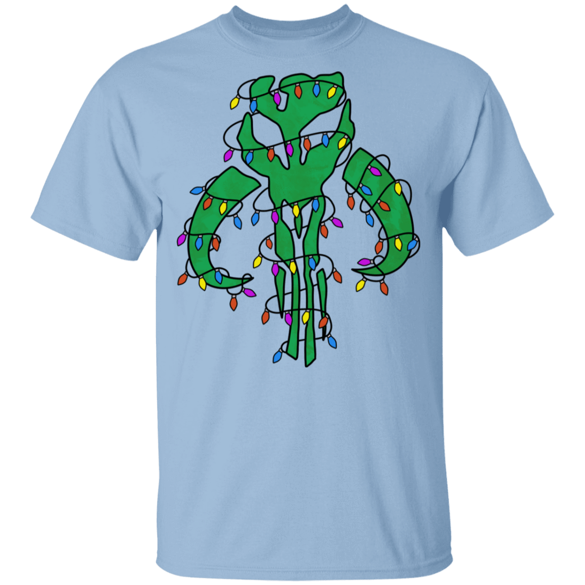 T-Shirts Light Blue / YXS Christmas Mando Youth T-Shirt