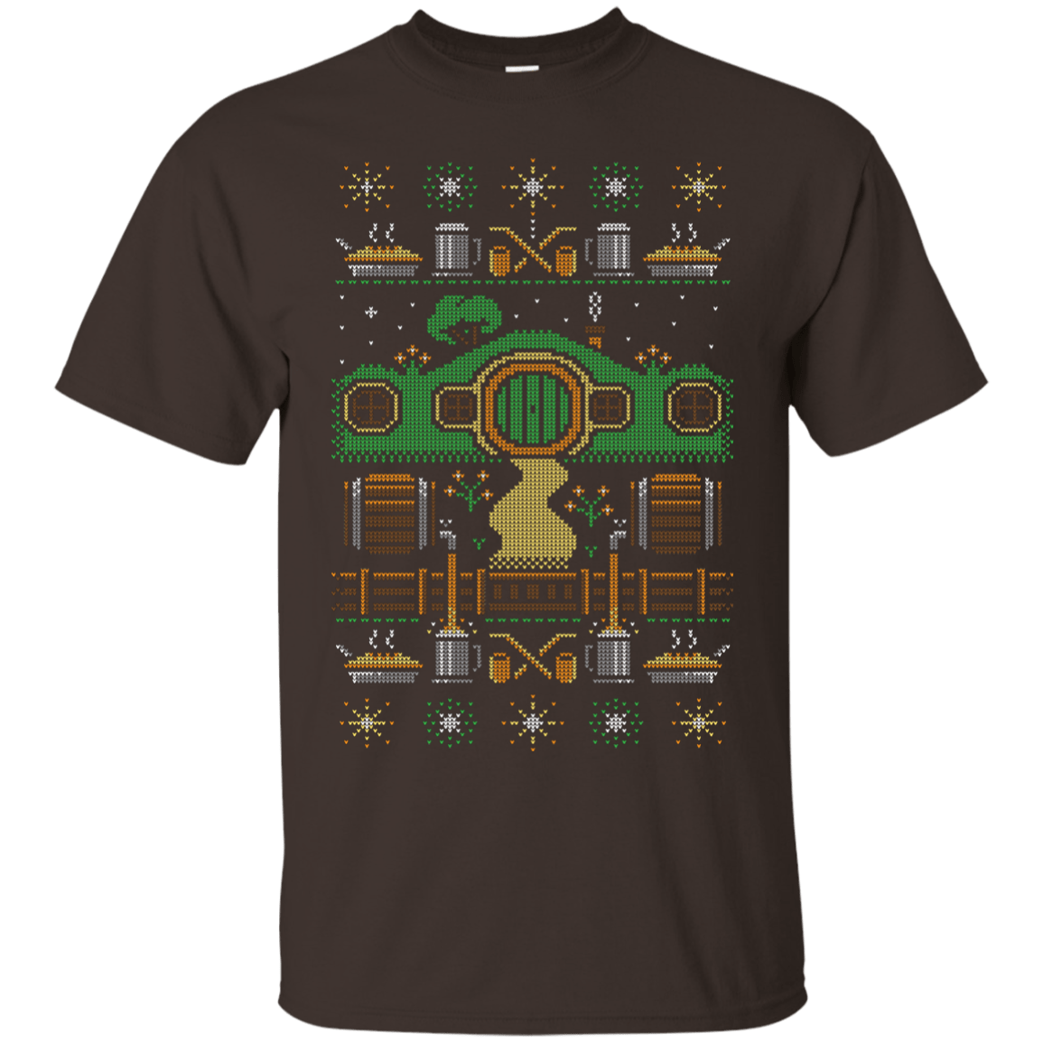 T-Shirts Dark Chocolate / Small Christmas Shire T-Shirt