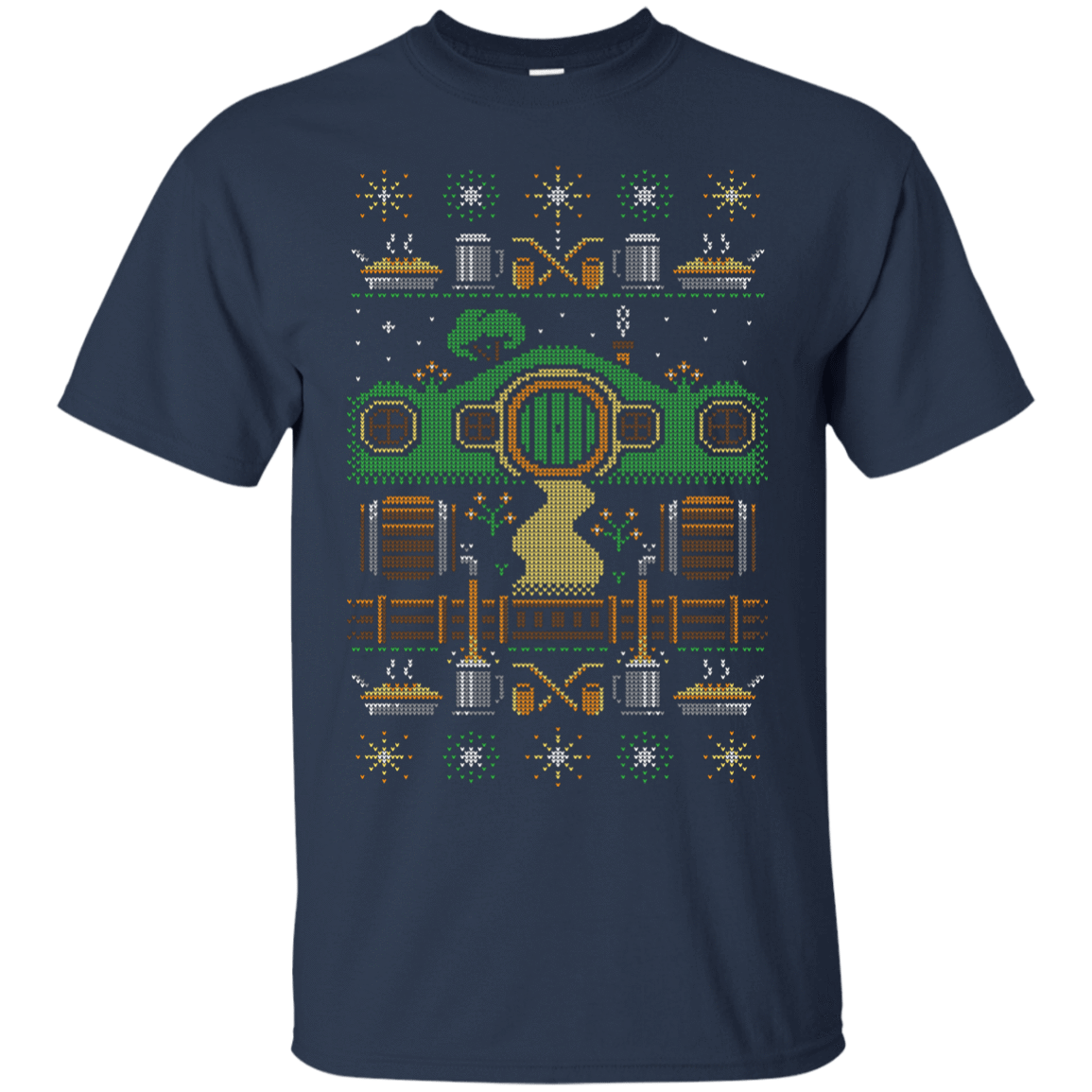 T-Shirts Navy / Small Christmas Shire T-Shirt