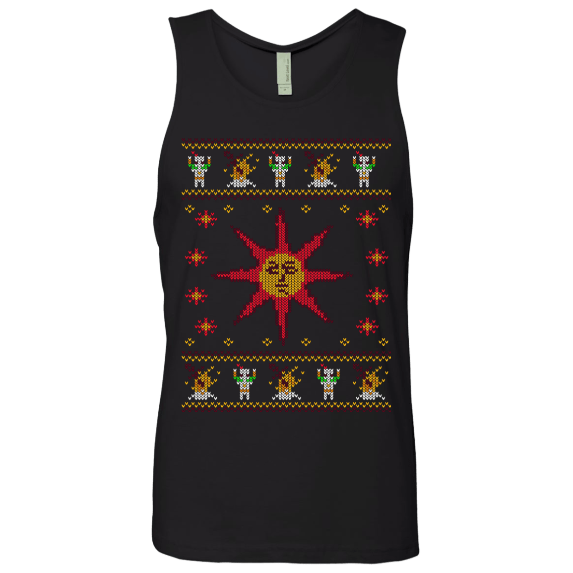 T-Shirts Black / Small Christmas Sweater Dark Souls Men's Premium Tank Top