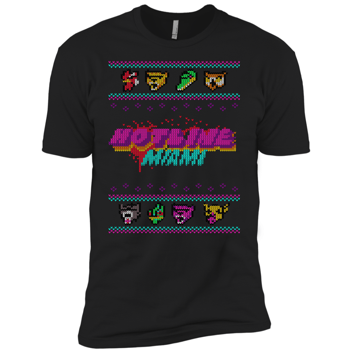T-Shirts Black / YXS Christmas Sweater Hotline Miami Boys Premium T-Shirt