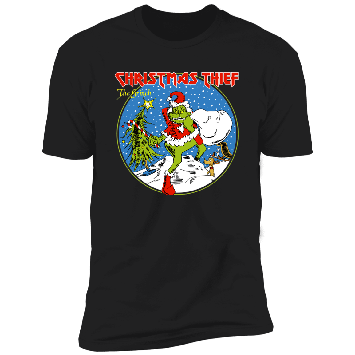 T-Shirts Black / X-Small Christmas Thief Men's Premium T-Shirt