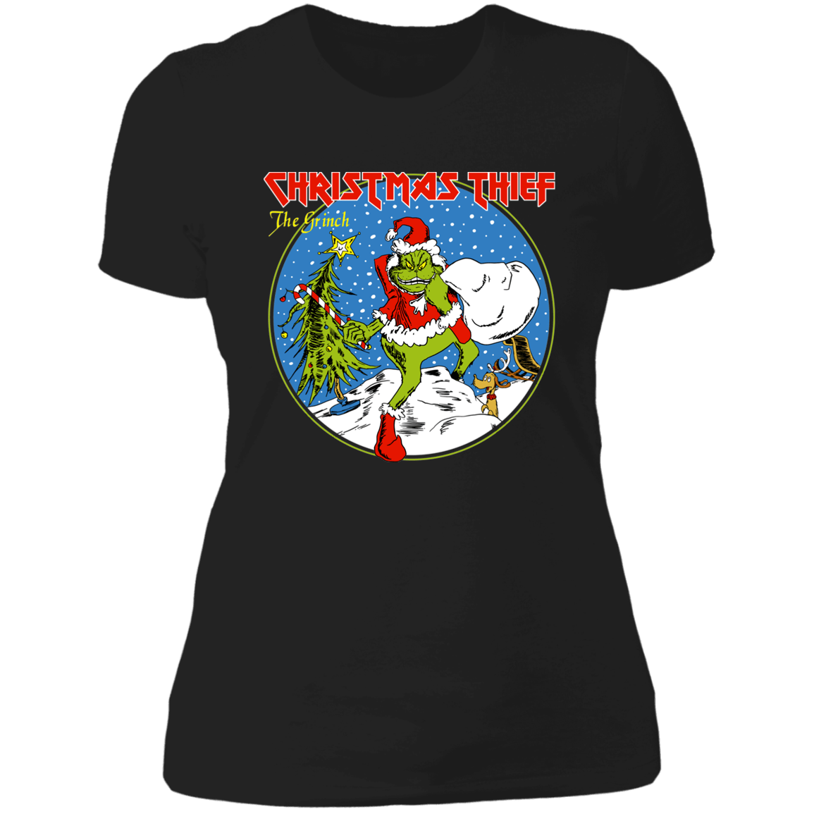 T-Shirts Black / X-Small Christmas Thief Women's Premium T-Shirt