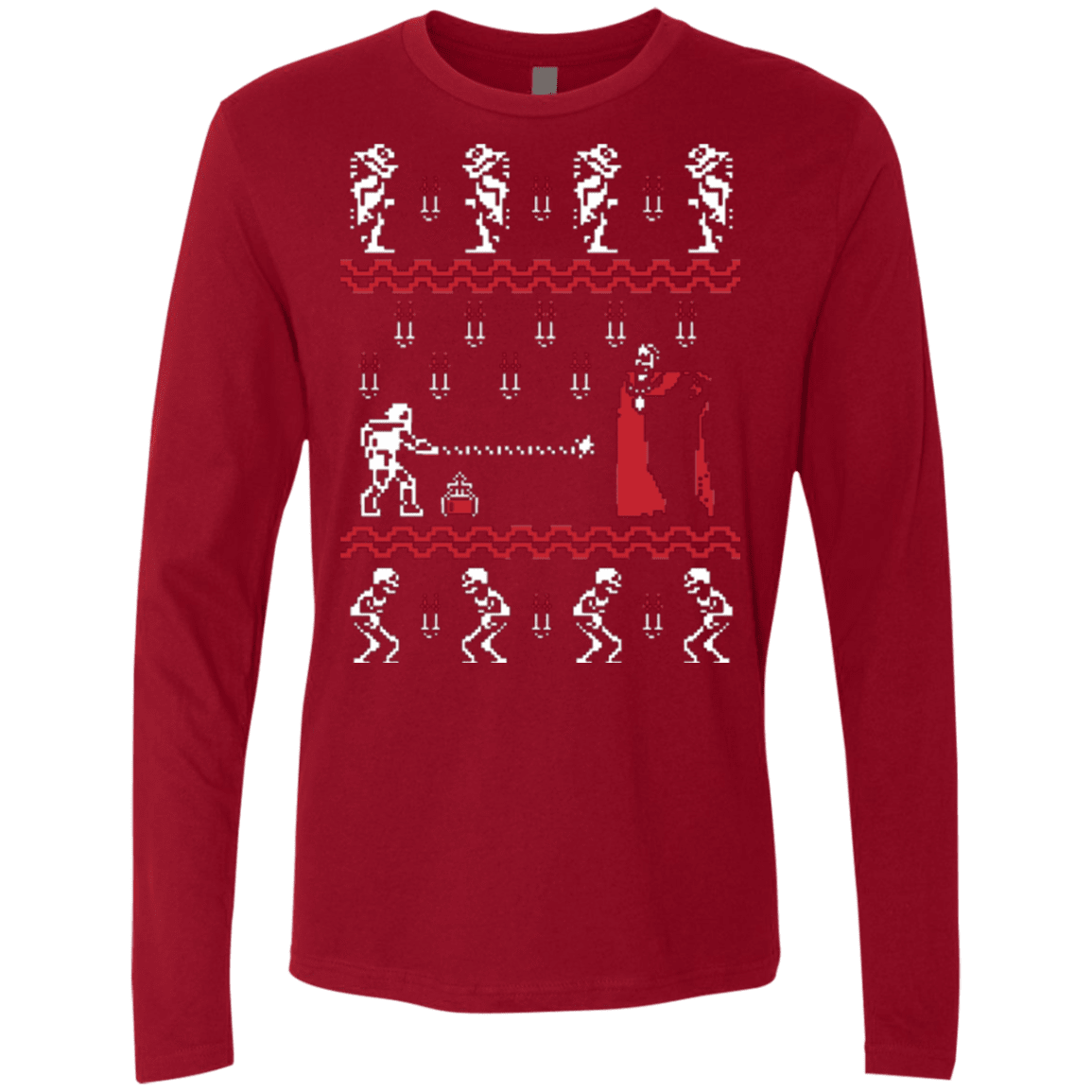 T-Shirts Cardinal / Small Christmasvania Men's Premium Long Sleeve