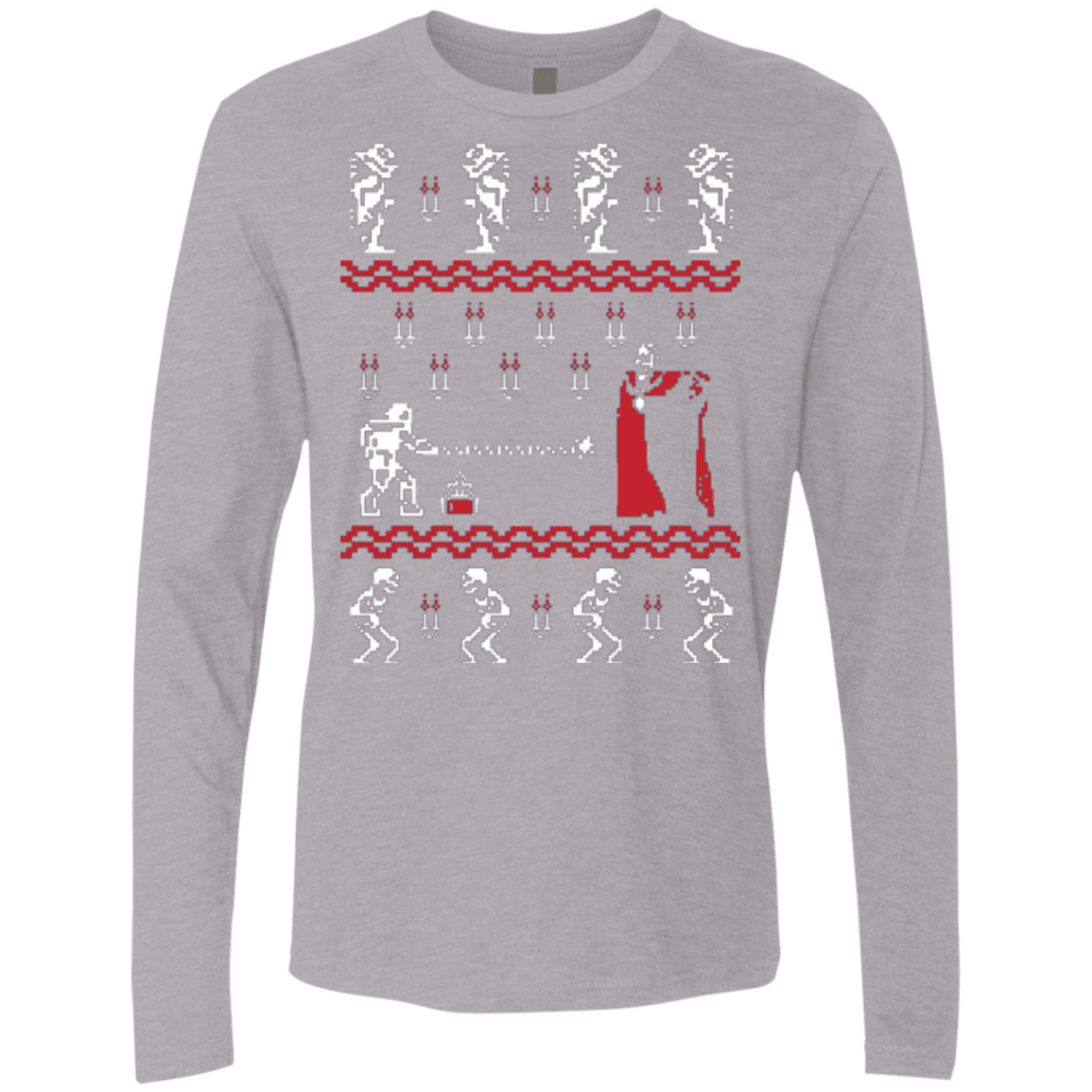 T-Shirts Heather Grey / Small Christmasvania Men's Premium Long Sleeve