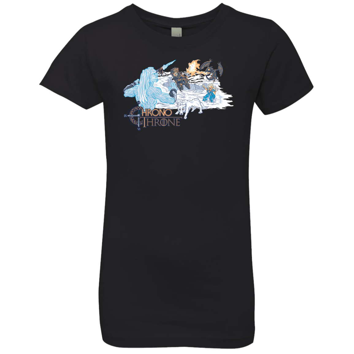 T-Shirts Black / YXS Chrono Throne Girls Premium T-Shirt