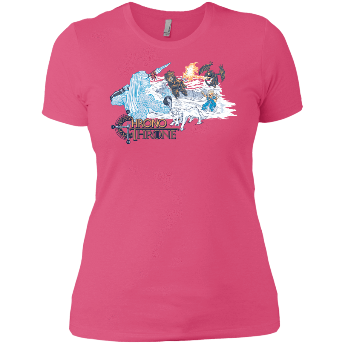 T-Shirts Hot Pink / X-Small Chrono Throne Women's Premium T-Shirt