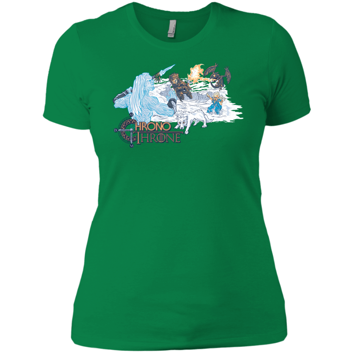 T-Shirts Kelly Green / X-Small Chrono Throne Women's Premium T-Shirt