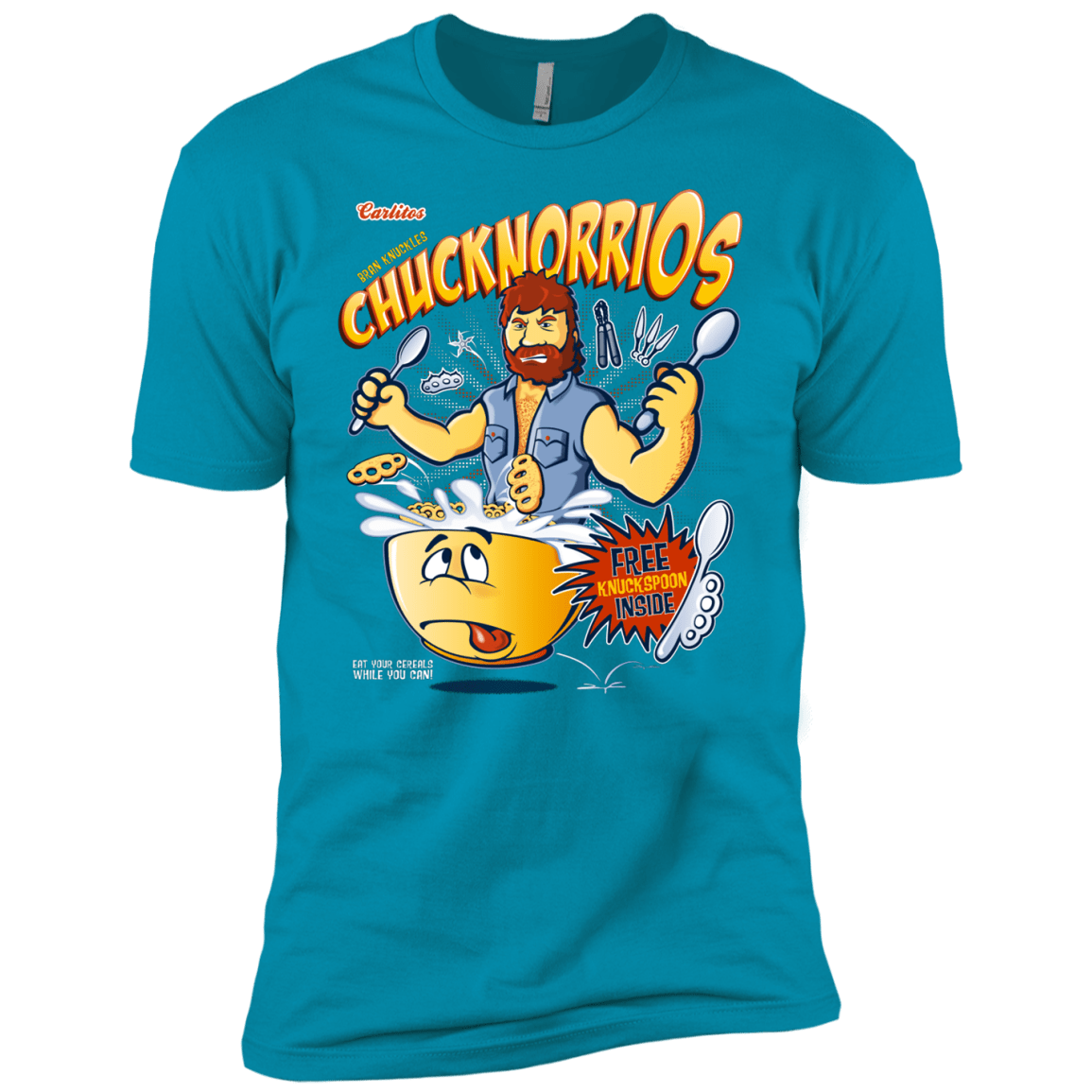 T-Shirts Turquoise / YXS ChucknorriOs Boys Premium T-Shirt