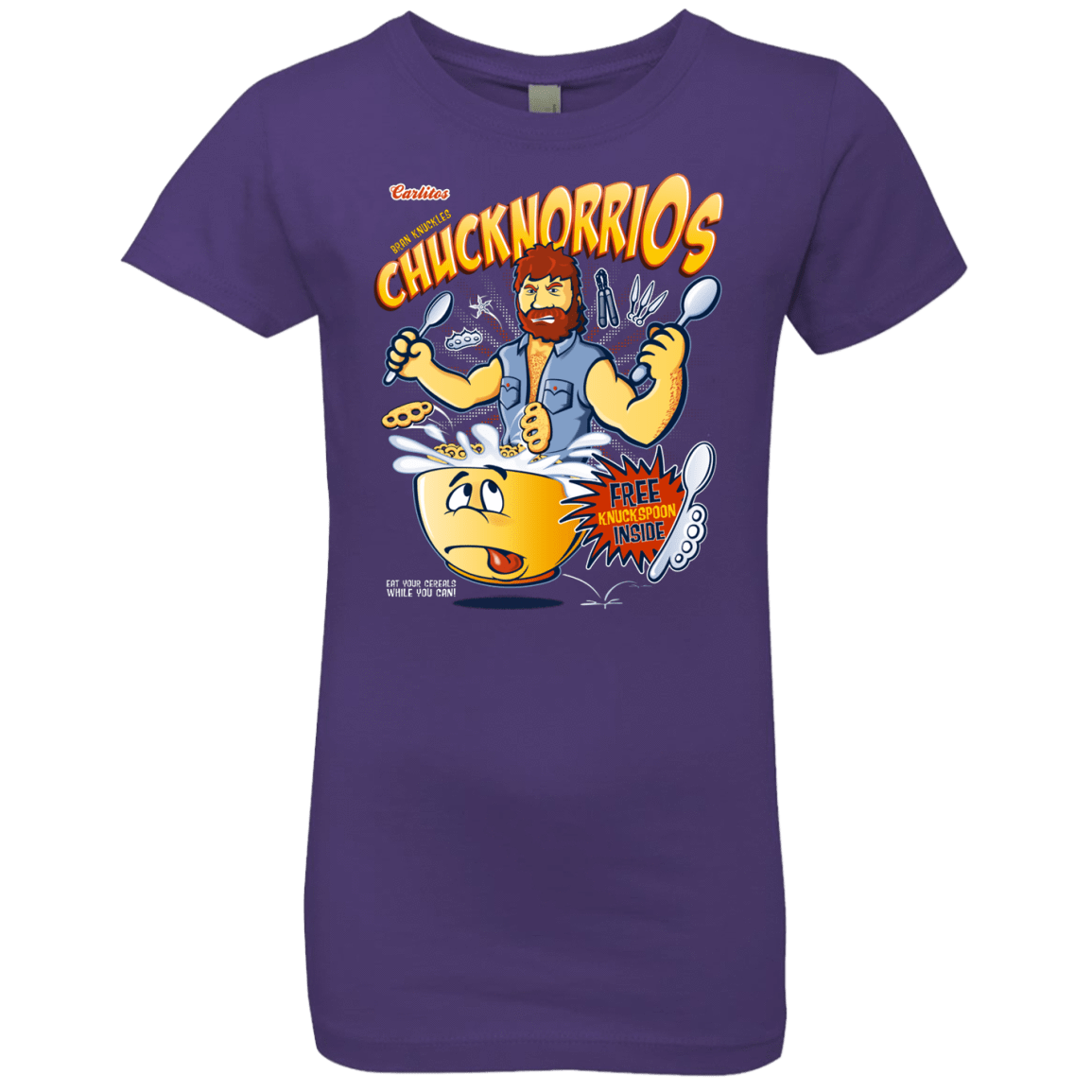 T-Shirts Purple Rush / YXS ChucknorriOs Girls Premium T-Shirt