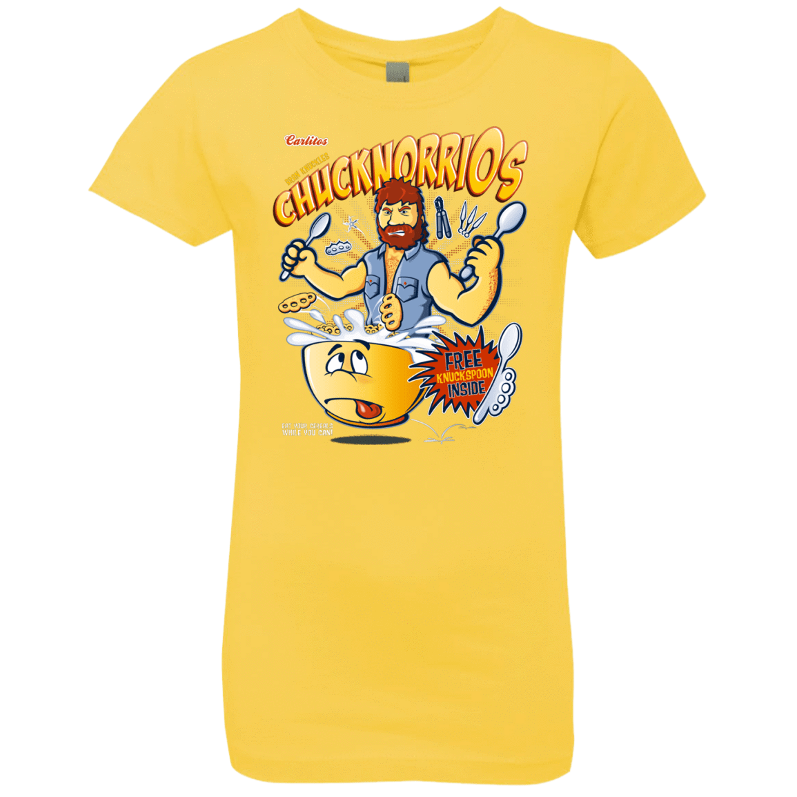 T-Shirts Vibrant Yellow / YXS ChucknorriOs Girls Premium T-Shirt