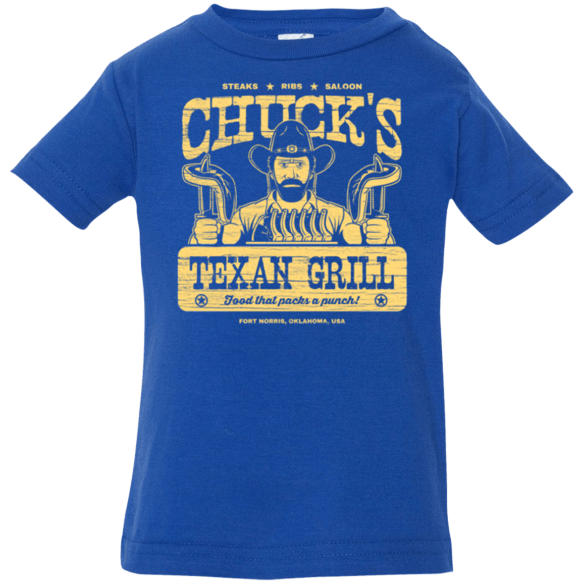 T-Shirts Royal / 6 Months Chucks Texan Grill Infant Premium T-Shirt