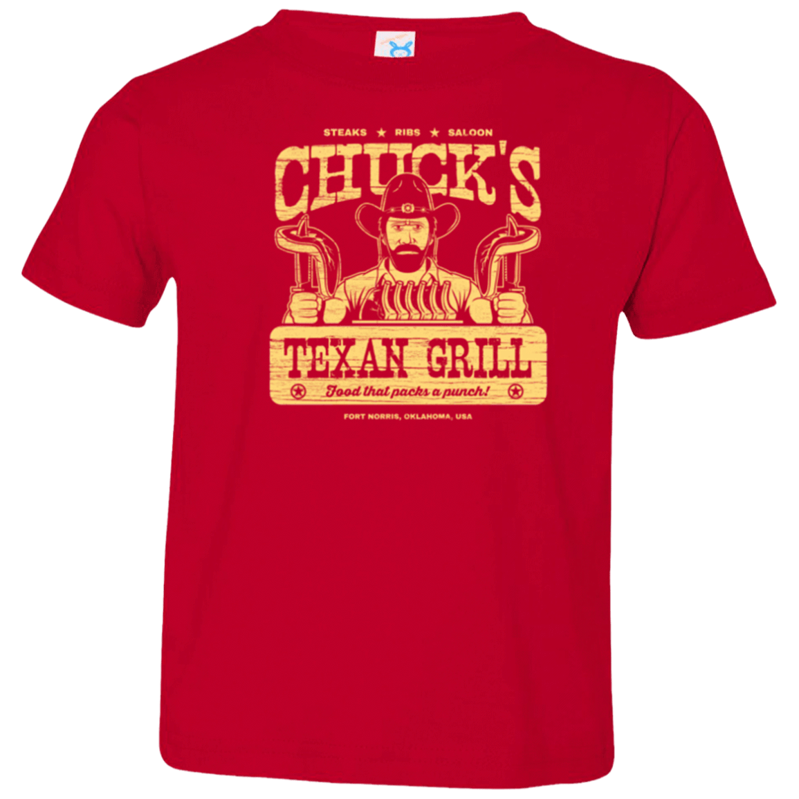 T-Shirts Red / 2T Chucks Texan Grill Toddler Premium T-Shirt
