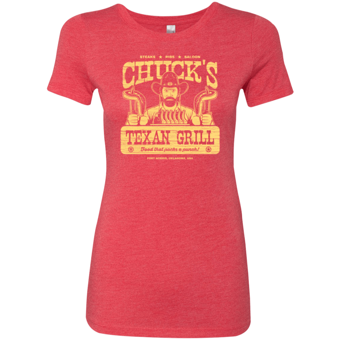 T-Shirts Vintage Red / Small Chucks Texan Grill Women's Triblend T-Shirt
