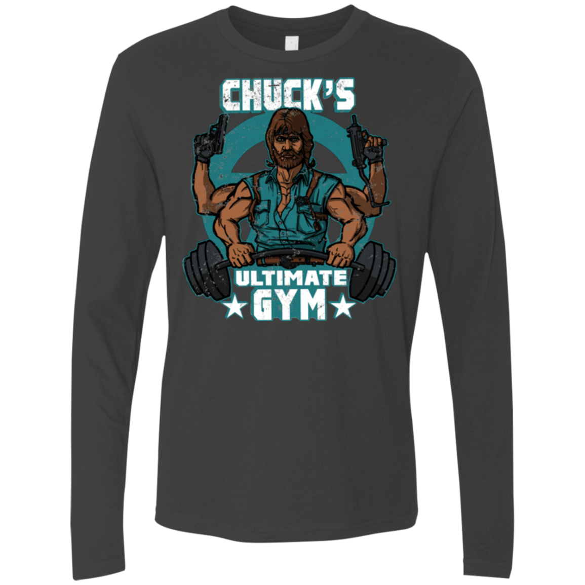 T-Shirts Heavy Metal / Small Chucks Ultimate Gym Men's Premium Long Sleeve