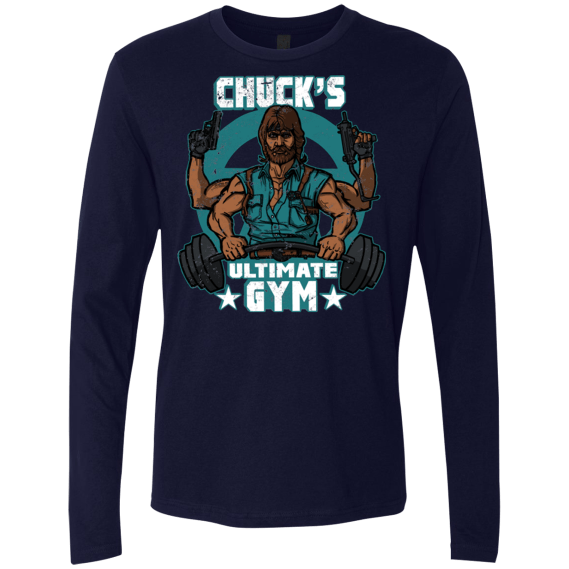 T-Shirts Midnight Navy / Small Chucks Ultimate Gym Men's Premium Long Sleeve