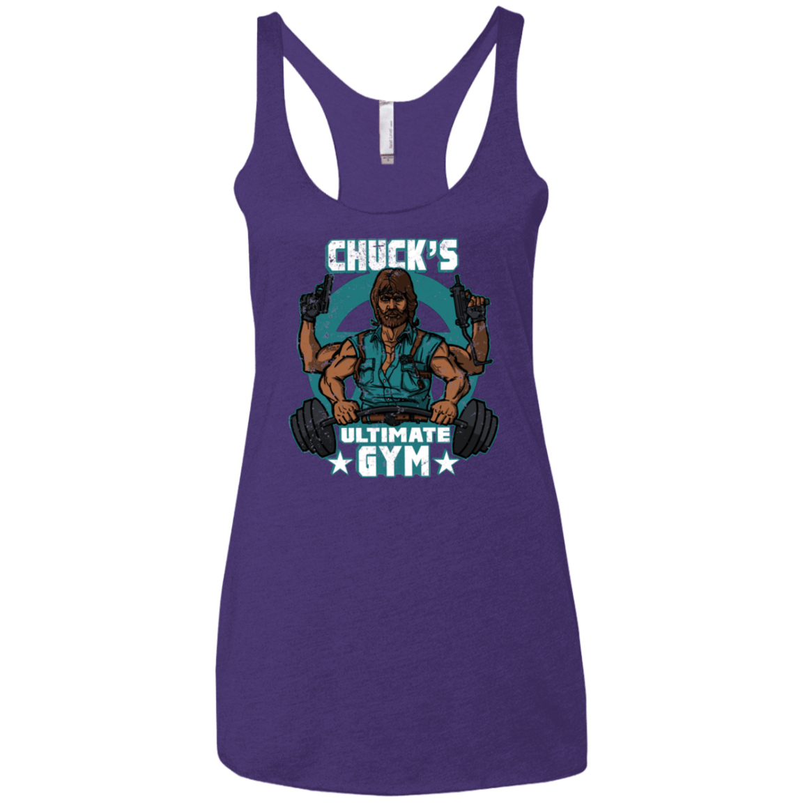 T-Shirts Purple Rush / X-Small Chucks Ultimate Gym Women's Triblend Racerback Tank