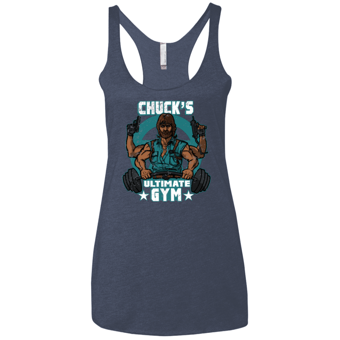 T-Shirts Vintage Navy / X-Small Chucks Ultimate Gym Women's Triblend Racerback Tank