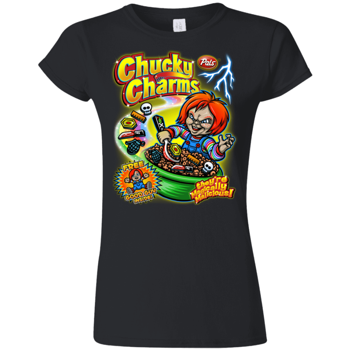 T-Shirts Black / S Chucky Charms Junior Slimmer-Fit T-Shirt