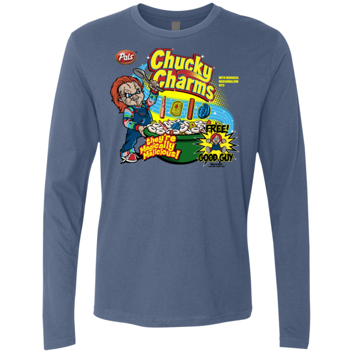 T-Shirts Indigo / Small Chucky Charms Men's Premium Long Sleeve