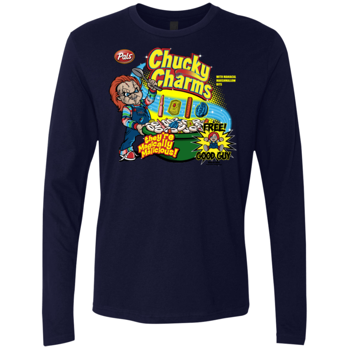 T-Shirts Midnight Navy / Small Chucky Charms Men's Premium Long Sleeve