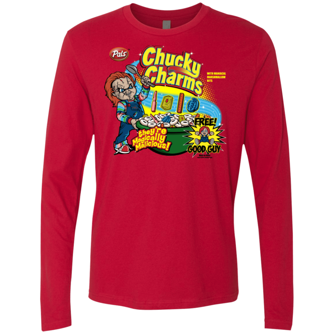 T-Shirts Red / Small Chucky Charms Men's Premium Long Sleeve