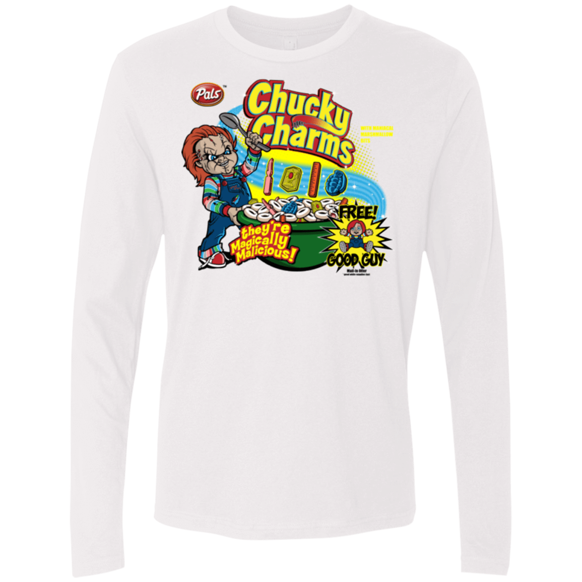 T-Shirts White / Small Chucky Charms Men's Premium Long Sleeve