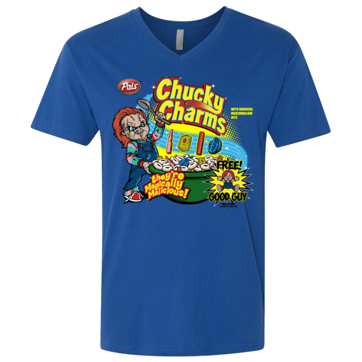 T-Shirts Royal / X-Small Chucky Charms Men's Premium V-Neck
