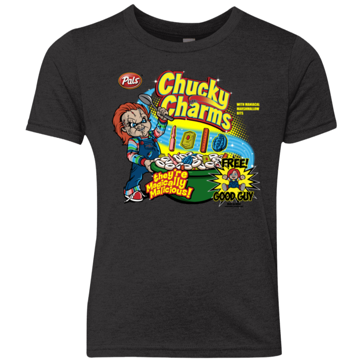 T-Shirts Vintage Black / YXS Chucky Charms Youth Triblend T-Shirt