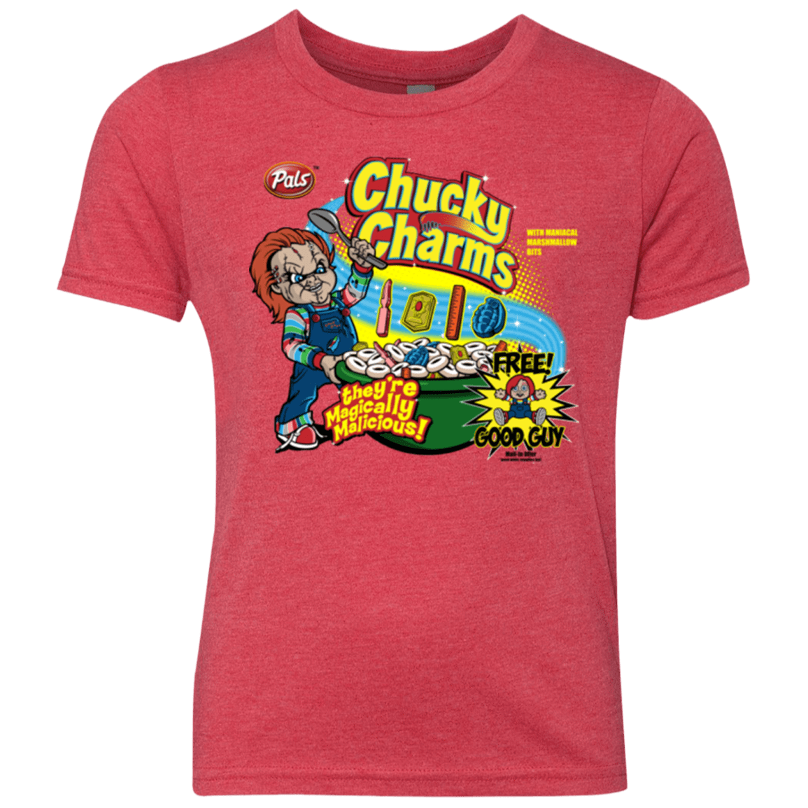T-Shirts Vintage Red / YXS Chucky Charms Youth Triblend T-Shirt