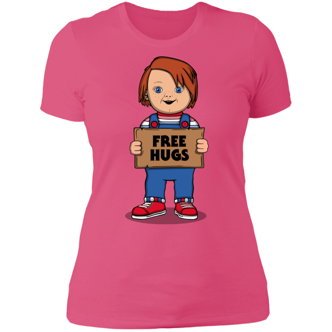 T-Shirts Hot Pink / S Chucky Free Hugs Women's Premium T-Shirt