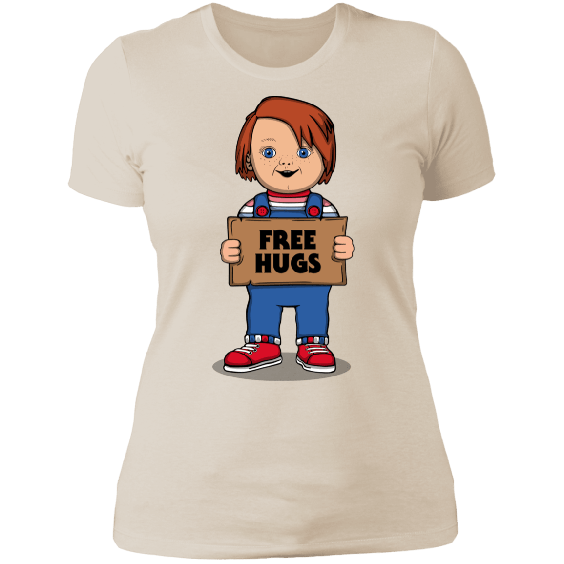 T-Shirts Ivory/ / S Chucky Free Hugs Women's Premium T-Shirt