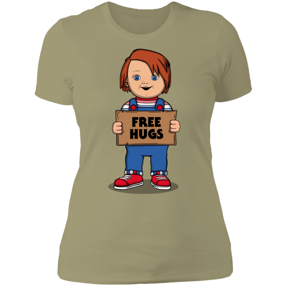 T-Shirts Light Olive / S Chucky Free Hugs Women's Premium T-Shirt