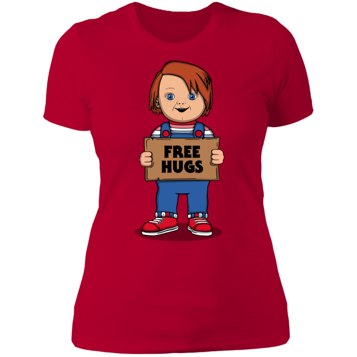T-Shirts Red / S Chucky Free Hugs Women's Premium T-Shirt