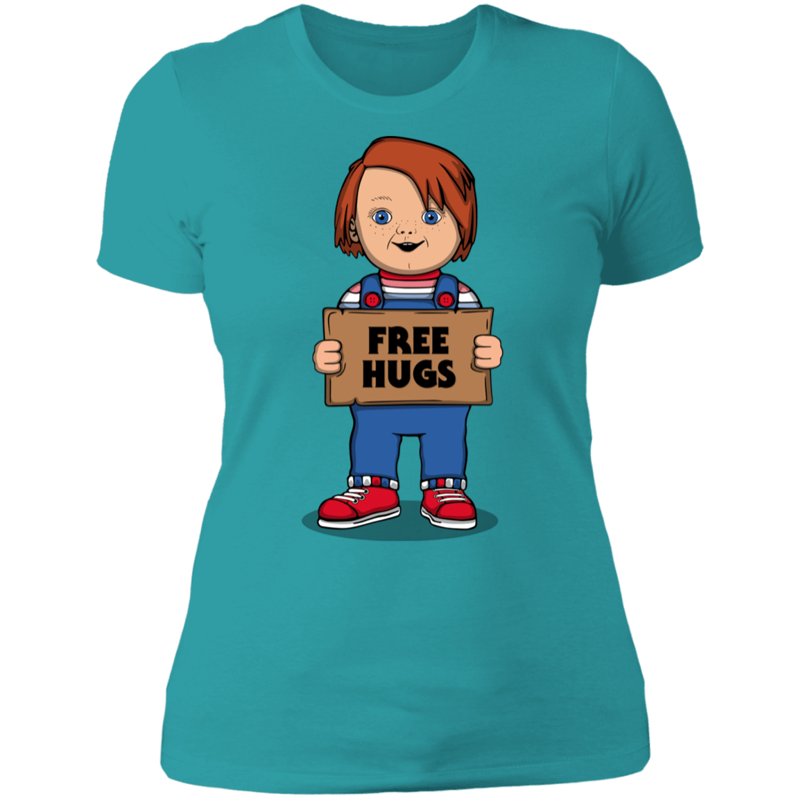 T-Shirts Tahiti Blue / S Chucky Free Hugs Women's Premium T-Shirt