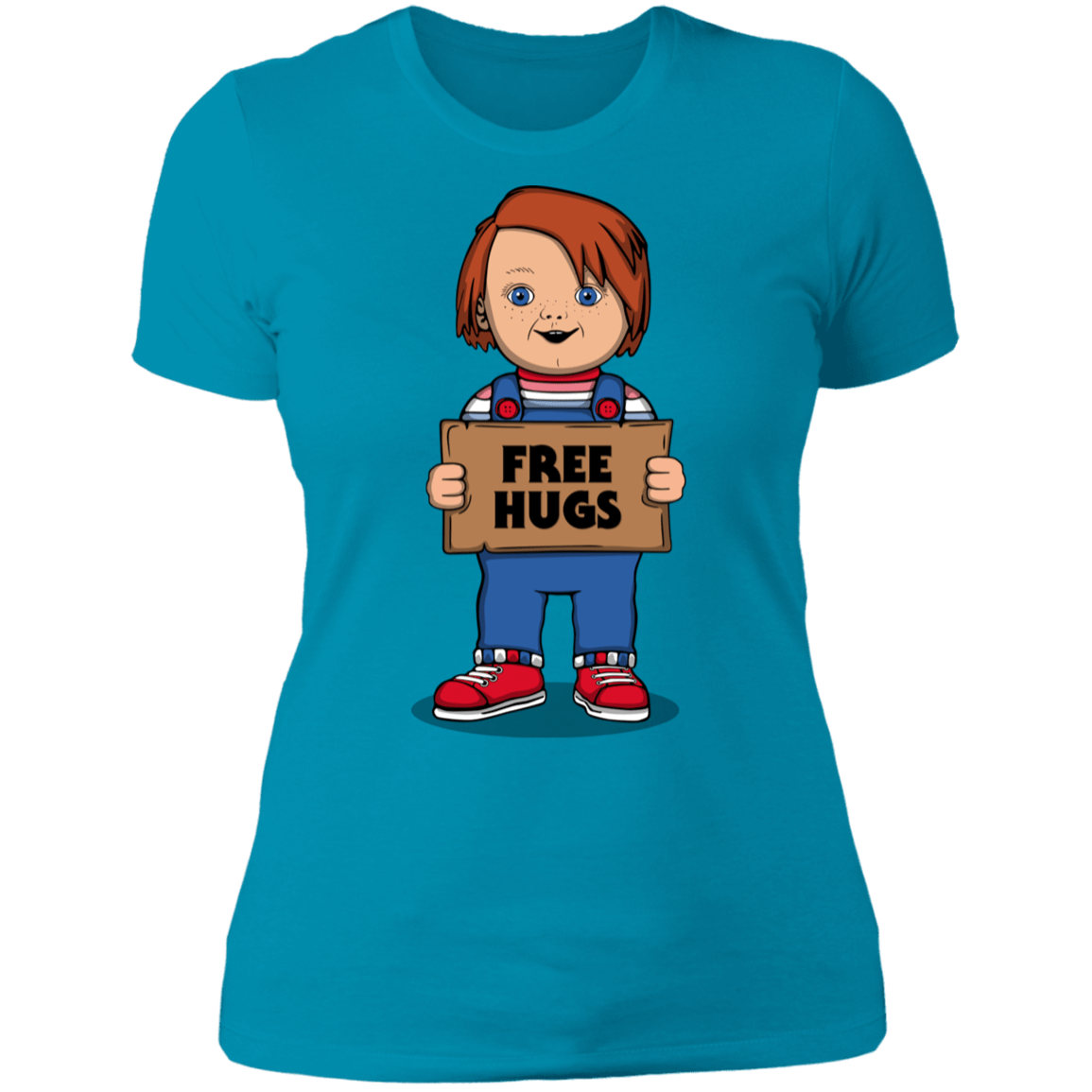 T-Shirts Turquoise / S Chucky Free Hugs Women's Premium T-Shirt
