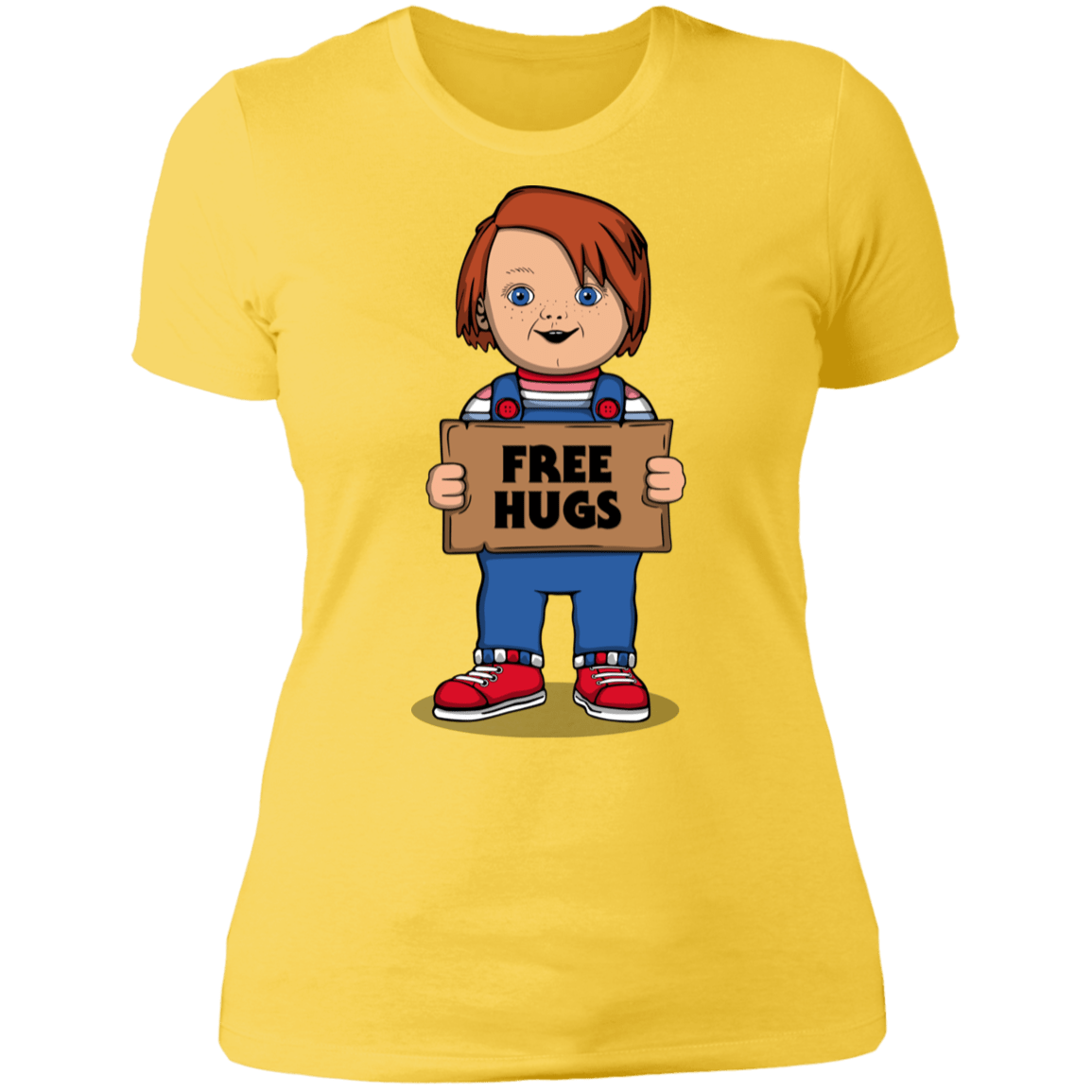 T-Shirts Vibrant Yellow / S Chucky Free Hugs Women's Premium T-Shirt