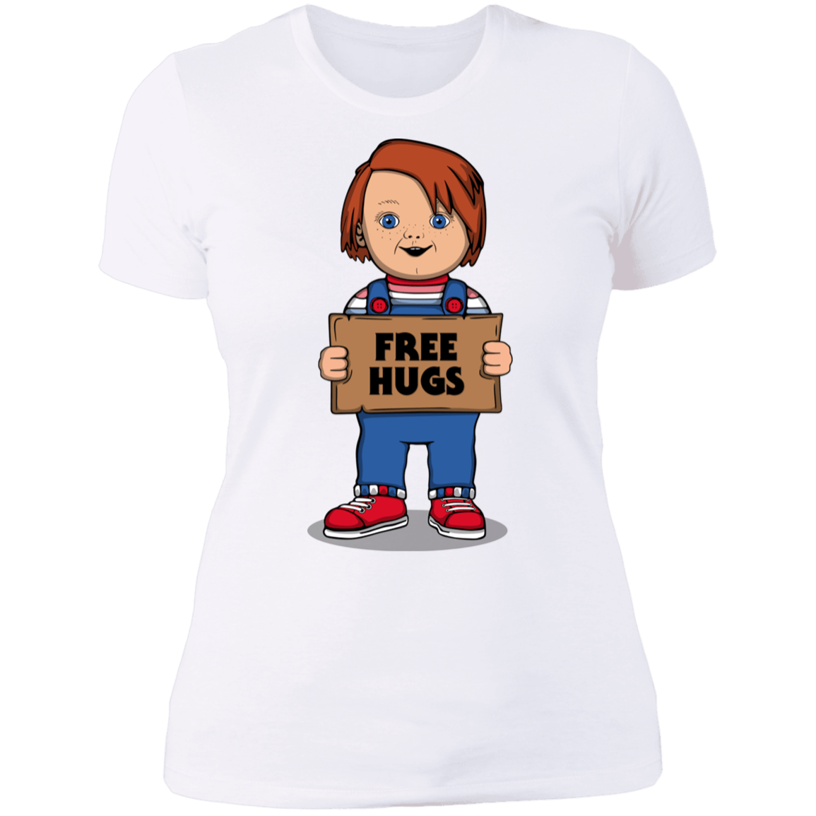 T-Shirts White / S Chucky Free Hugs Women's Premium T-Shirt