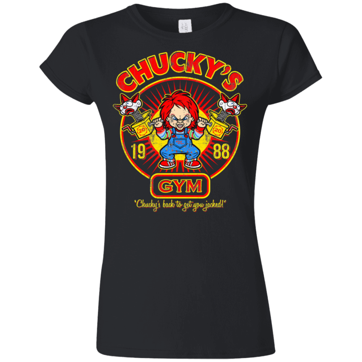 T-Shirts Black / S Chucky Gym Tee Good Guy Junior Slimmer-Fit T-Shirt