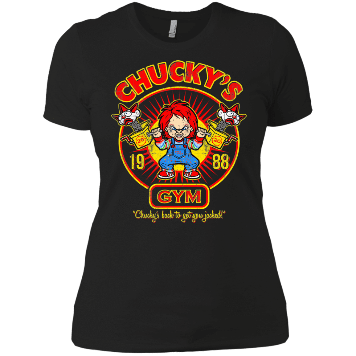 T-Shirts Black / X-Small Chucky Gym Tee Good Guy Women's Premium T-Shirt