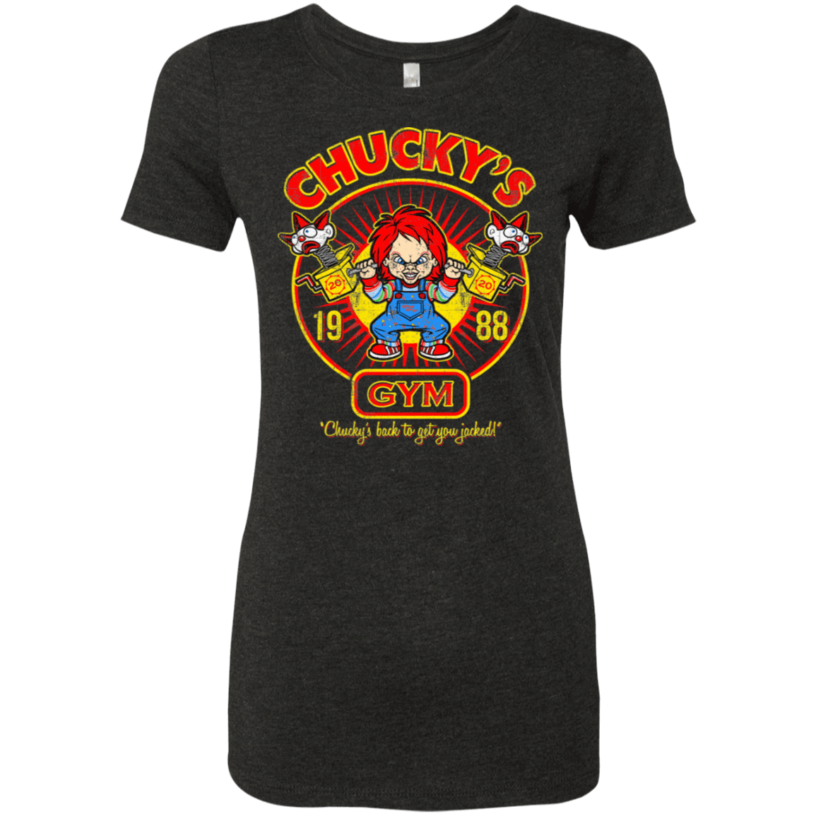 T-Shirts Vintage Black / S Chucky Gym Tee Good Guy Women's Triblend T-Shirt