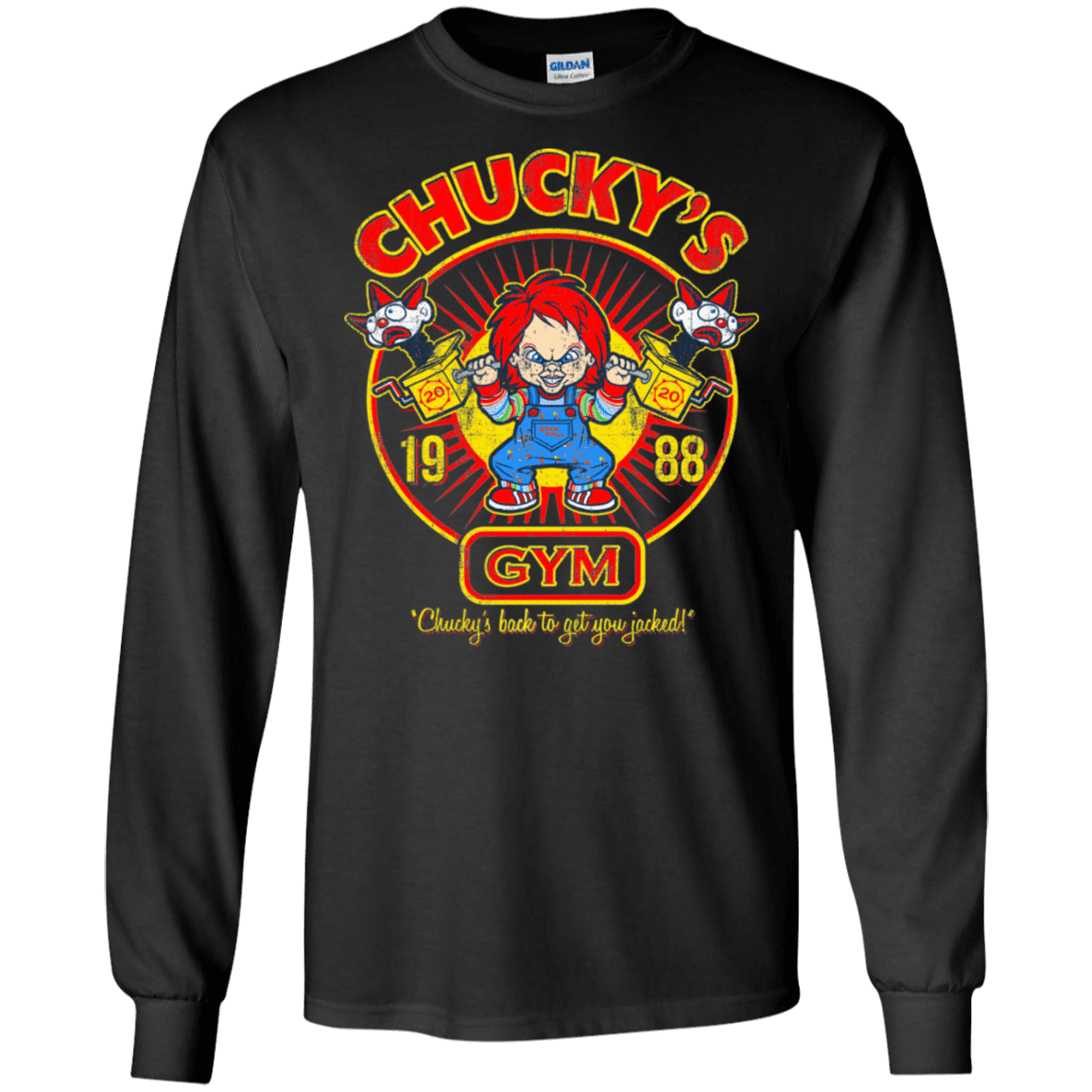 T-Shirts Black / S Chucky's Gym Men's Long Sleeve T-Shirt
