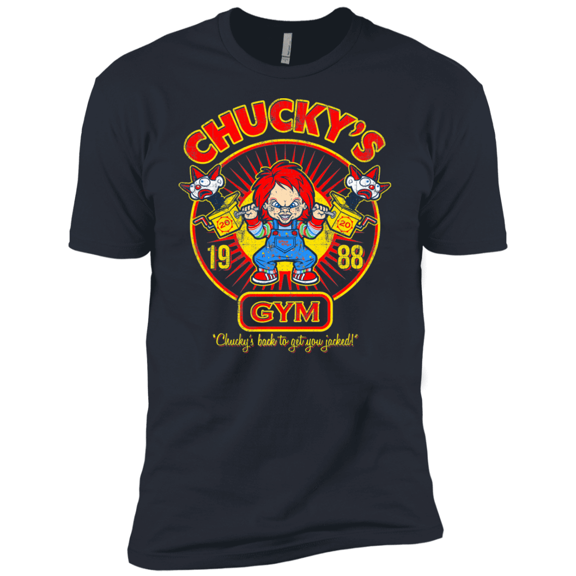 T-Shirts Indigo / X-Small Chucky's Gym Men's Premium T-Shirt