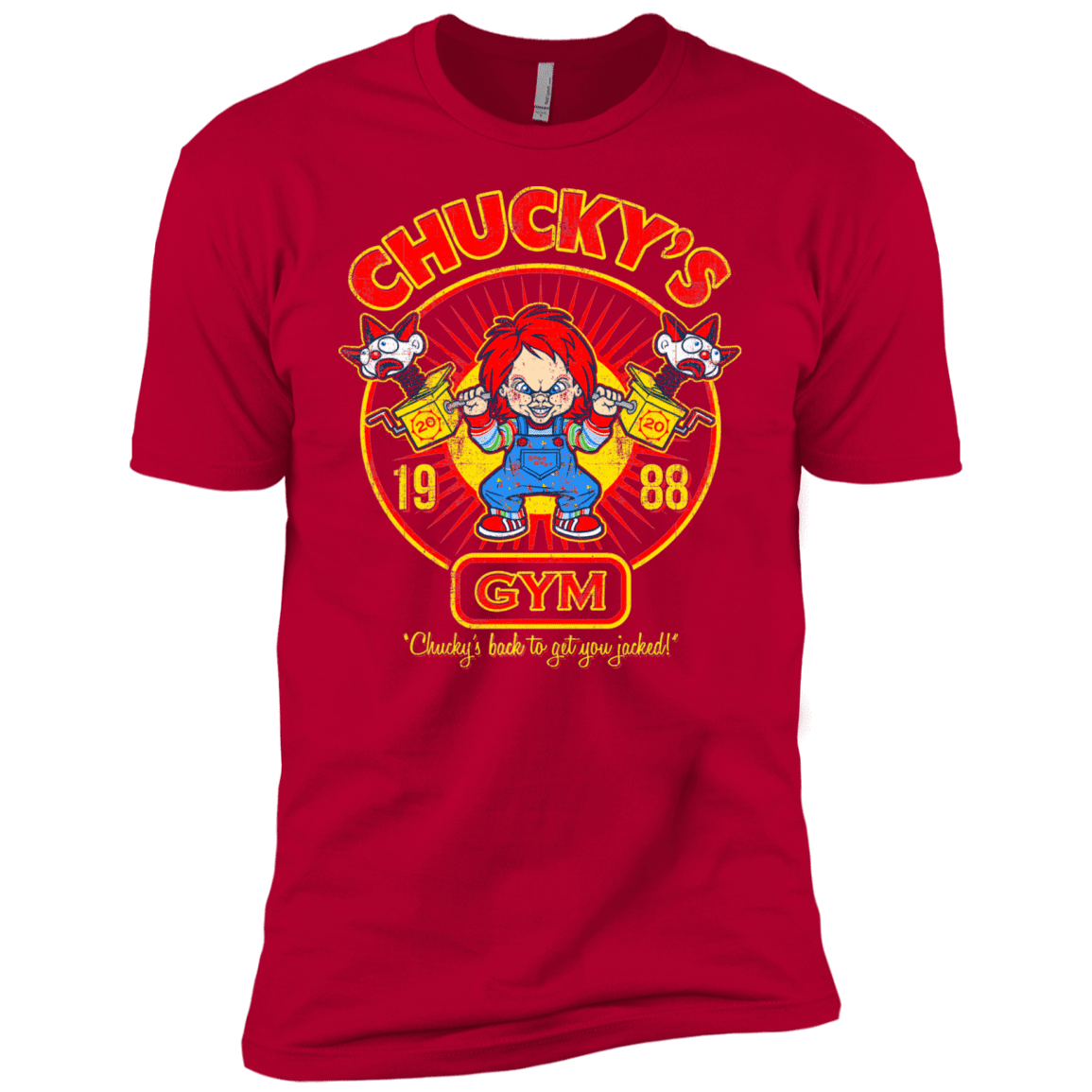 T-Shirts Red / X-Small Chucky's Gym Men's Premium T-Shirt