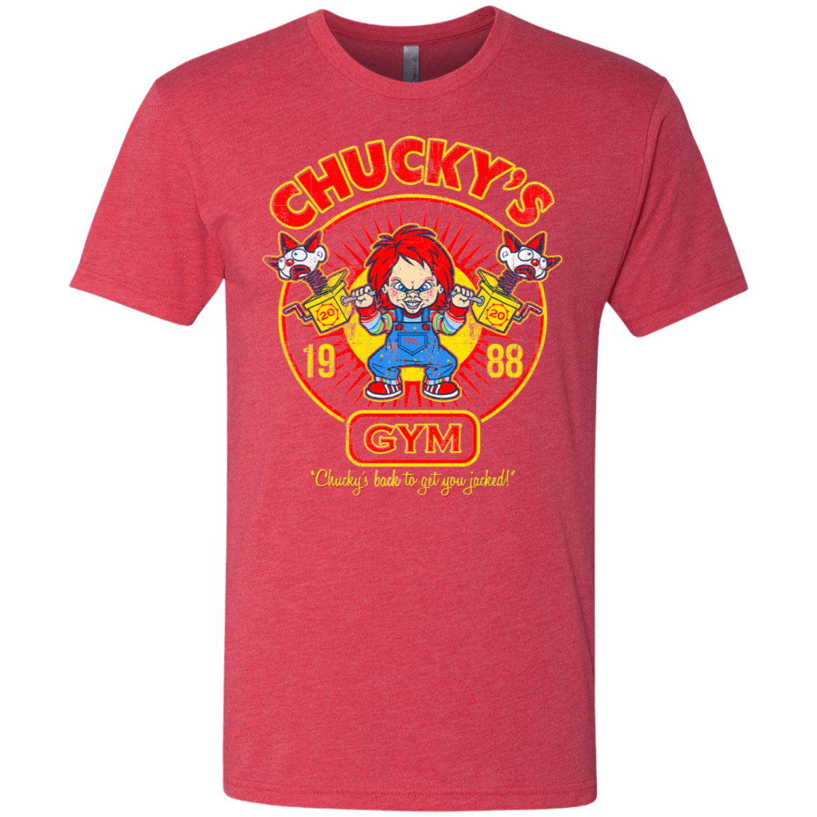 T-Shirts Vintage Red / S Chucky's Gym Men's Triblend T-Shirt