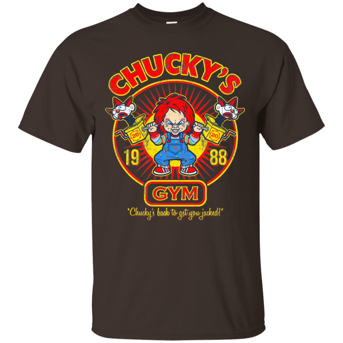 T-Shirts Dark Chocolate / S Chucky's Gym T-Shirt